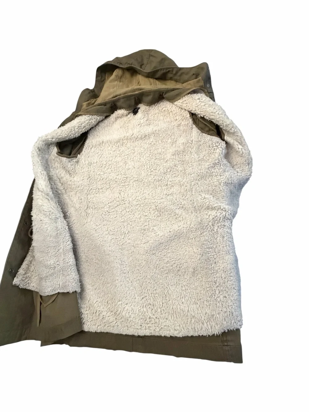 J. Crew Hooded Anorak Jacket in Olive Sz Small